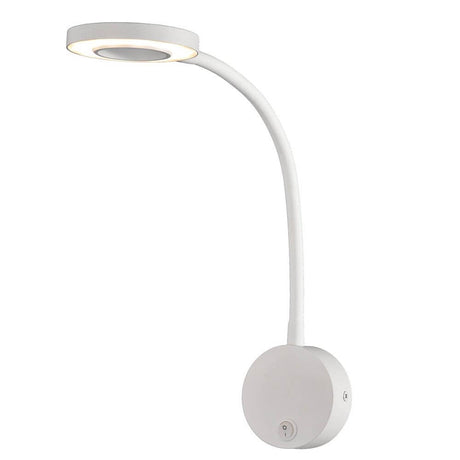 Boavista LED-Wandlampe rund mit Lesearm in elegantem Design und hochwertiger Verarbeitung.