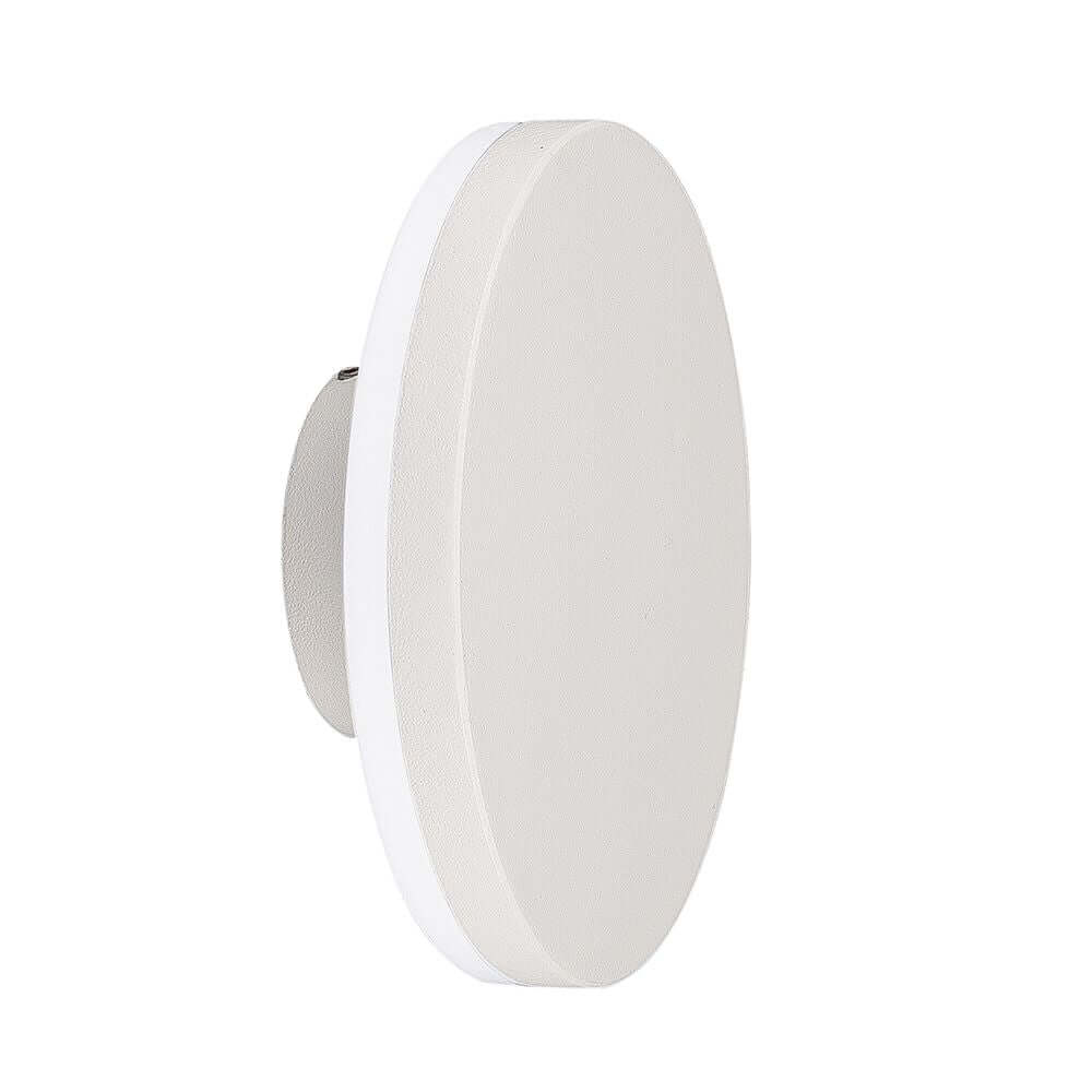 Bora Runde Außen-LED-Wandleuchte IP54 in modernem, rundem Design für geschützte Außenbereiche.
