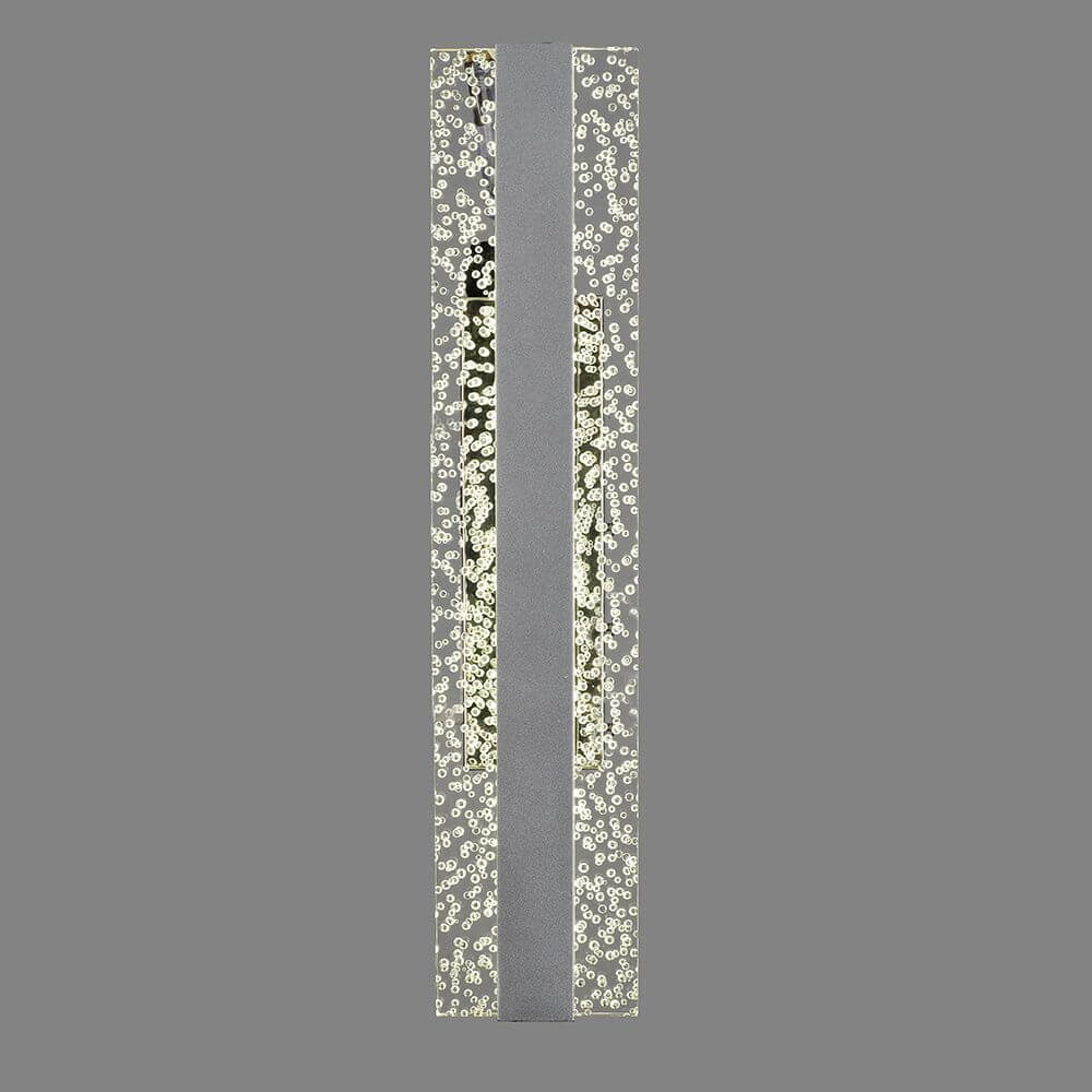 Burbuja LED-Wandlampe Chrom mit modernem Design und hochwertigen Materialien wie Metall und Glas.
