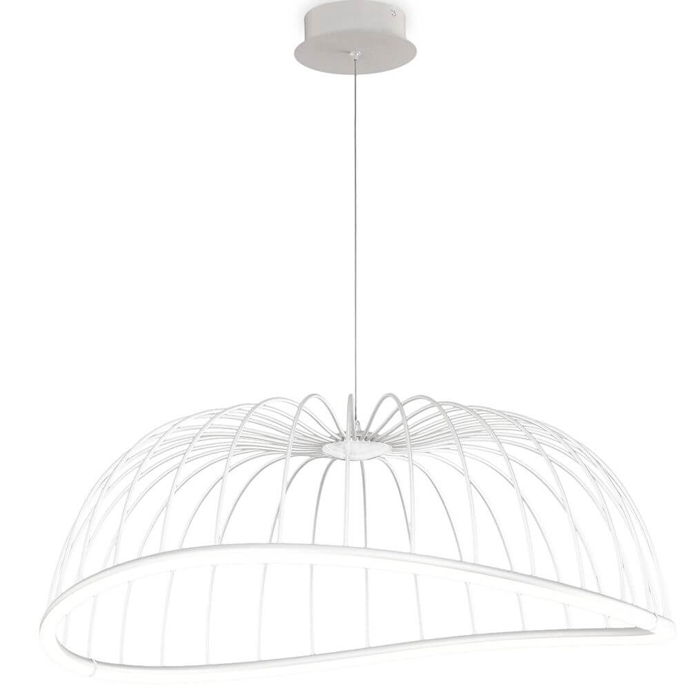 Celeste LED-Pendelleuchte Groß in modernem Design mit runder Form und Metallmaterial.