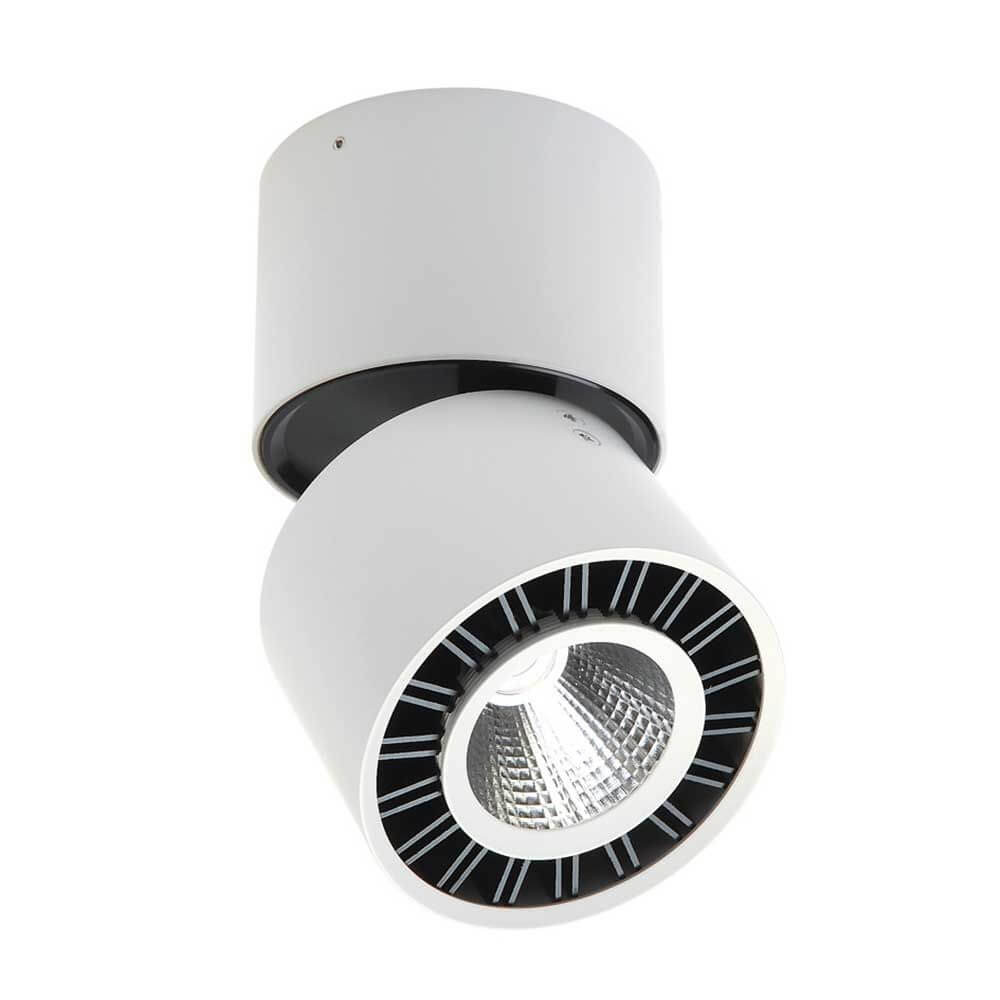 Columbretes LED-Deckenstrahler Rund in Weiß-matt, modernes Design für stilvolle Räume.