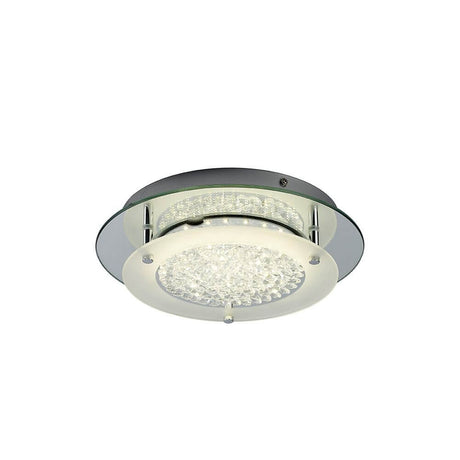 Crystal LED Mirror runde Deckenlampe in modernem Design, perfekt für stilvolle Wohnräume.
