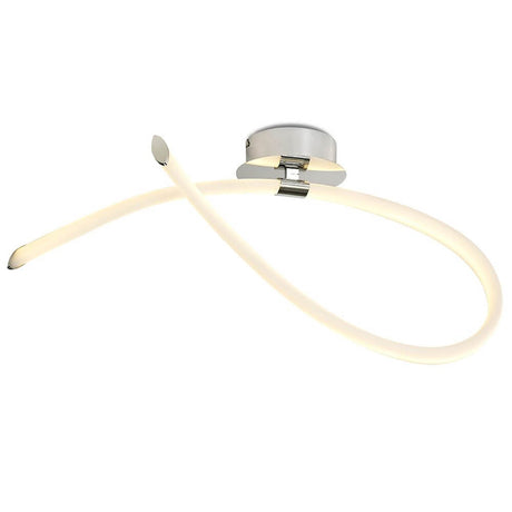 LED-Deckenleuchte Armonia Schleife mit geschwungener Form in modernem Design.