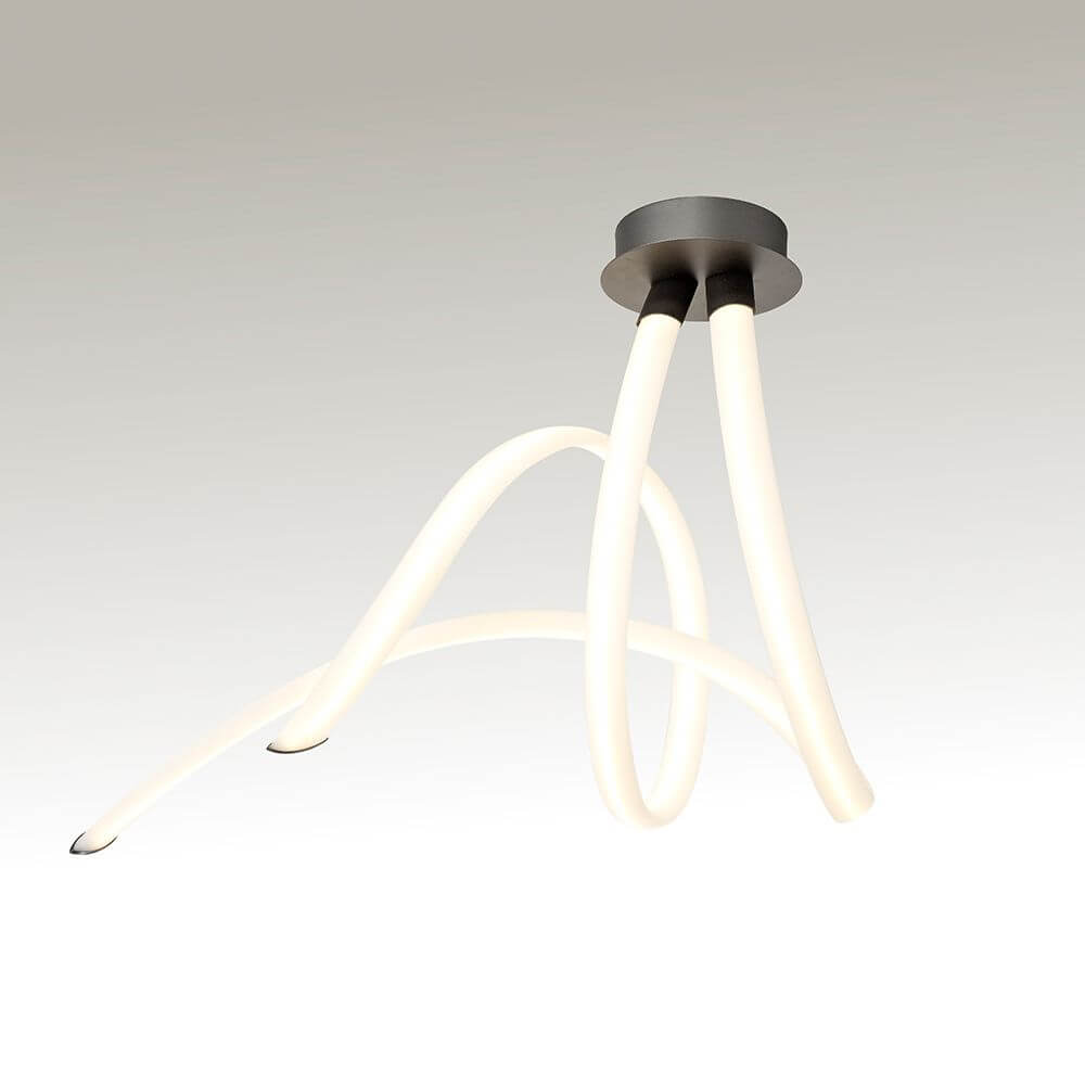 LED-Deckenleuchte Spirale Armonia 66cm mit geschwungener Form und hochwertiger Lichtqualität.