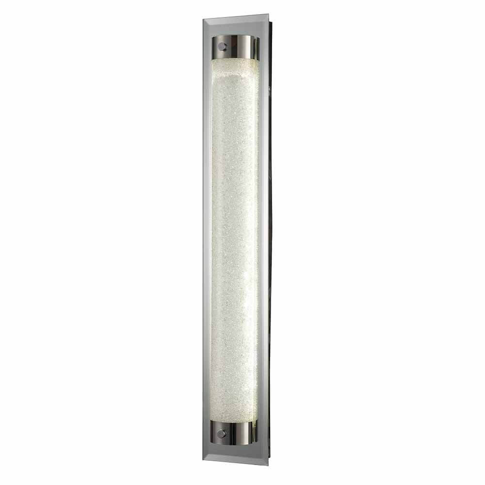 LED Wandlampe Tube Chrom Glas in modernem Design, ideal für Eingangsbereiche und Lesezonen.