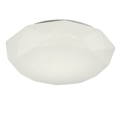 Diamante II LED-Deckenlampe groß - moderne, eckige Deckenleuchte in Weiß mit hochwertiger Verarbeitung.