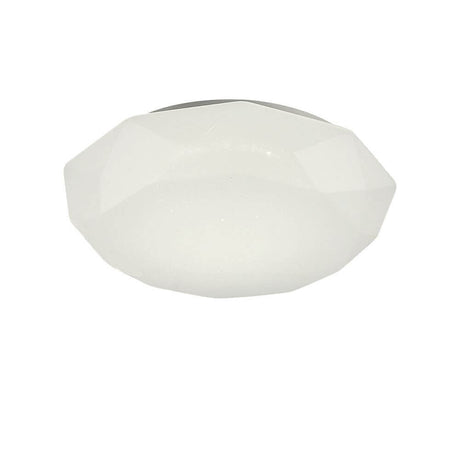 Diamante II kleine LED-Deckenleuchte in elegantem Design mit eckiger Form und weißer Farbgestaltung