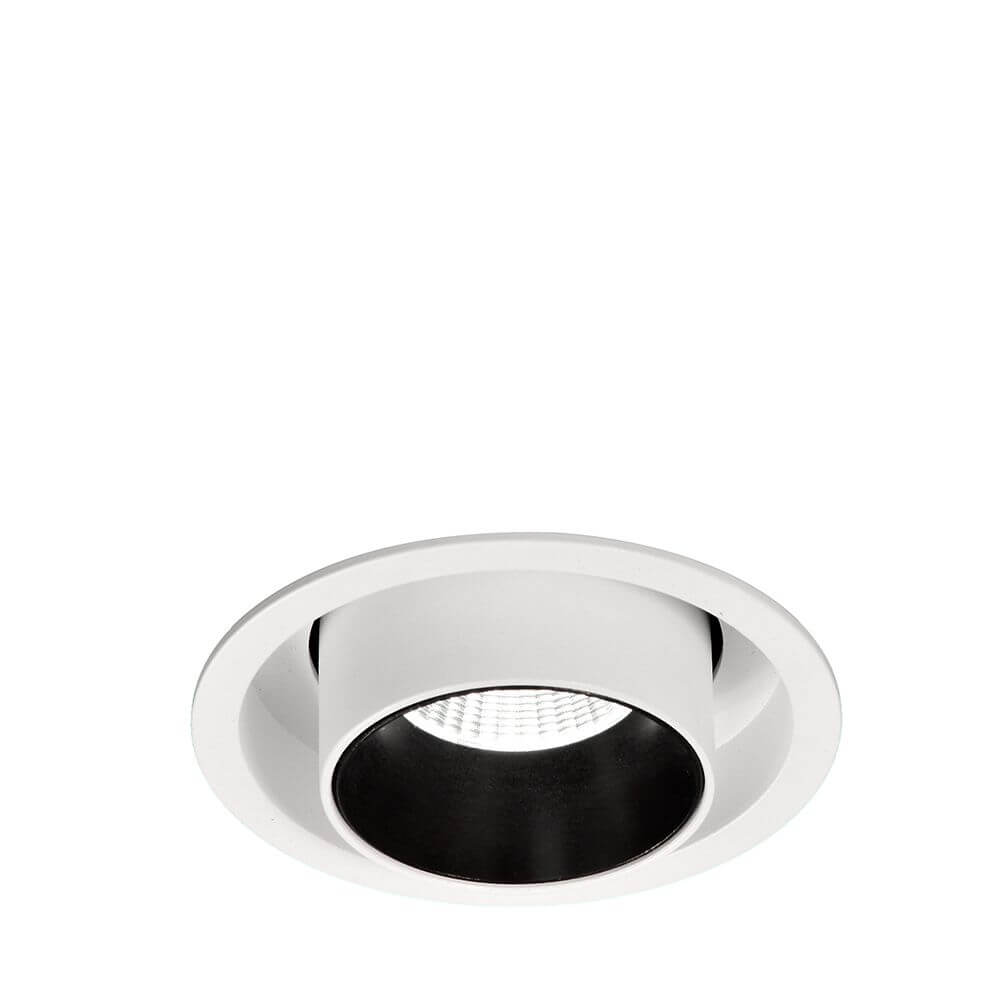 Garda LED-Einbauleuchte 7 Watt Einziehbar Weiß,Schwarz in runder Form mit eleganter Lichtwirkung.
