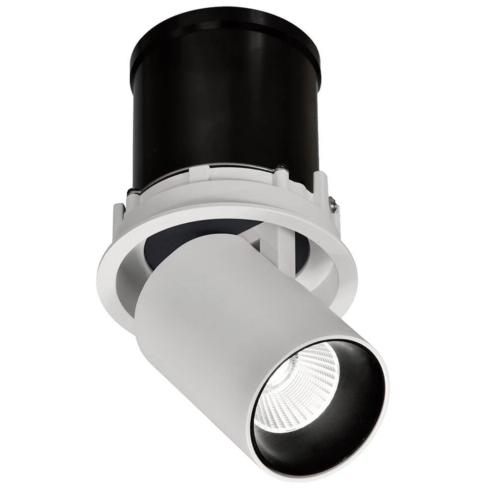Garda LED-Einbauleuchte 7 Watt Einziehbar Weiß,Schwarz in modernem Design für elegante Lichtwirkung