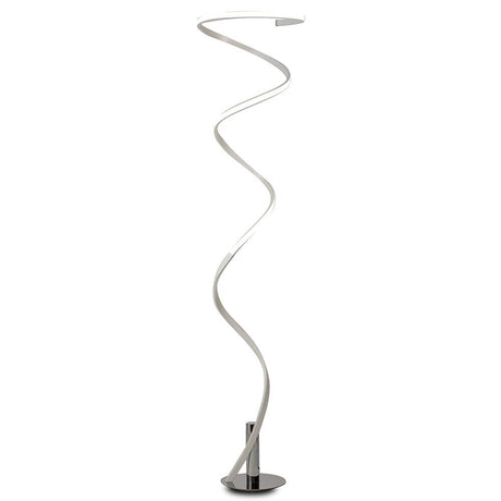 Helix geschwungene LED-Stehleuchte aus Metall mit spiralförmigem Design, stilvolle Wohnzimmer- und Esszimmerbeleuchtung