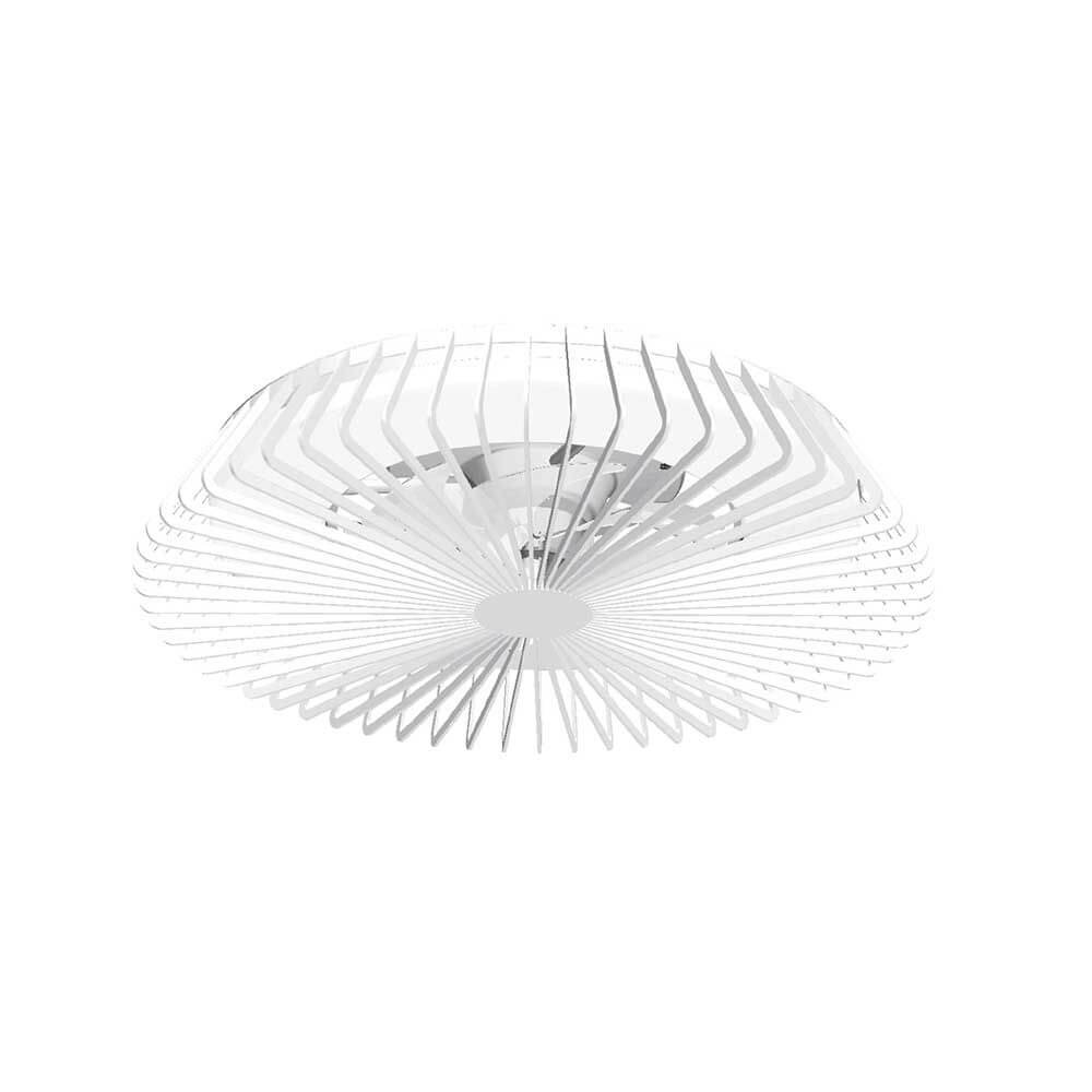 Himalaya LED-Deckenleuchte und Ventilator in modernem Design mit runder Form und hochwertiger Verarbeitung.