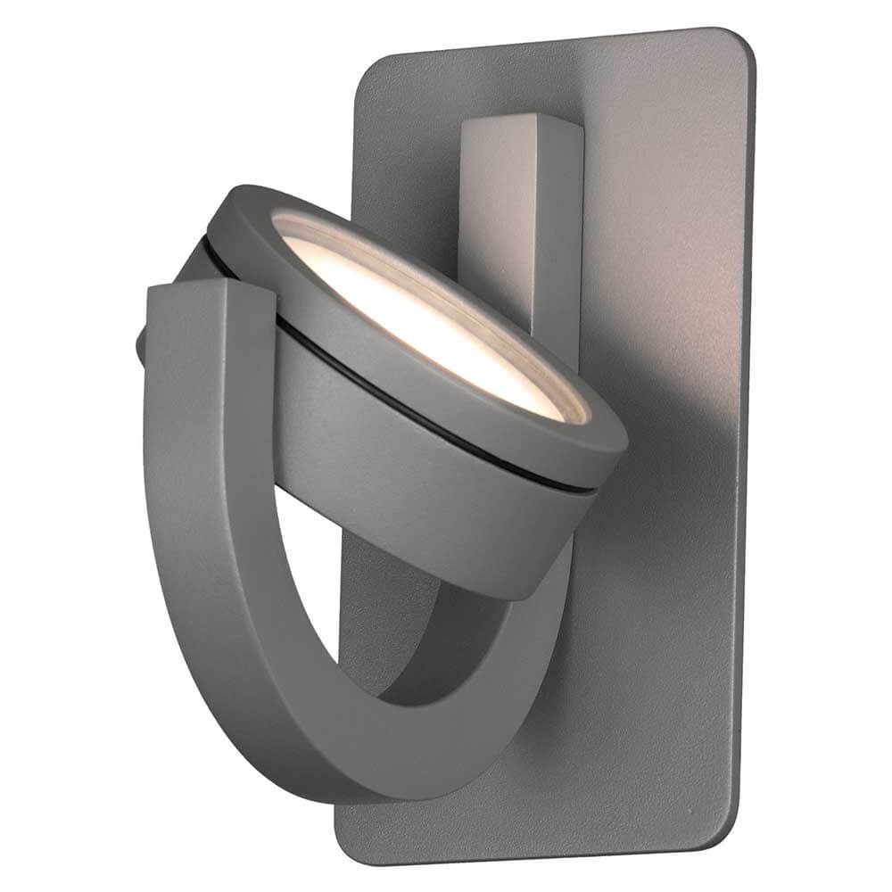 Iguazu Außenwandleuchte ohne Leuchtmittel in zeitgemäßem Design und runder Form aus Metall.