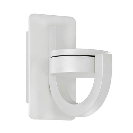 Iguazu outdoor wall light without bulb in a modern design and round shape.