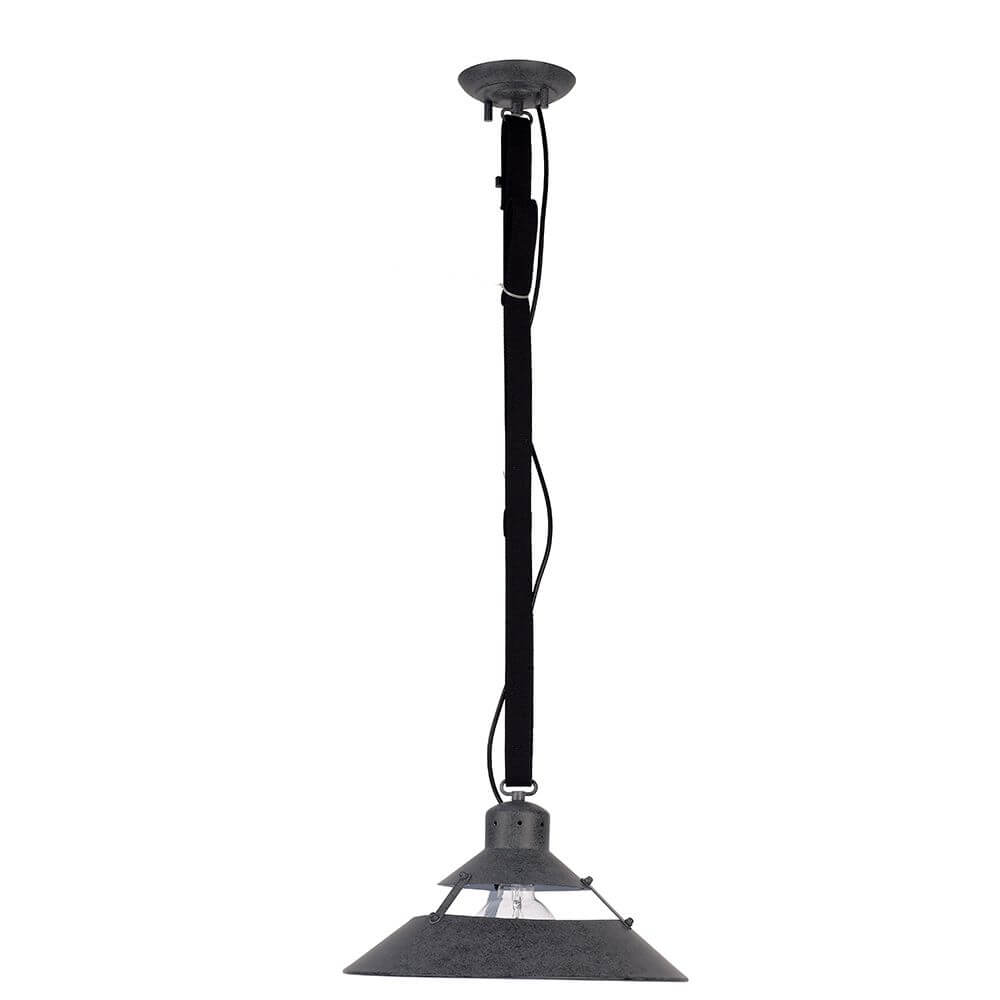 Industrial Hängelampe Mittel aus Metall mit runder Form, ideal für Wohnzimmer und Essbereiche.