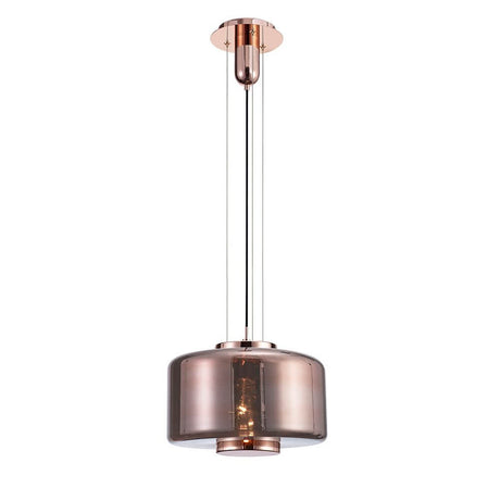 Jarras Pendelleuchte Groß in modernem Design mit zylindrischem Glas und metallischen Akzenten.