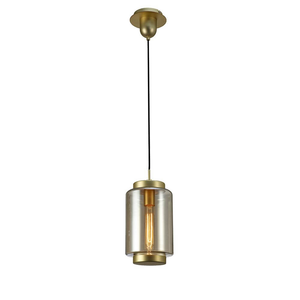 Jarras XS Pendelleuchte klein mit zylindrischer Form und Glasdesign für modernen Wohnraum