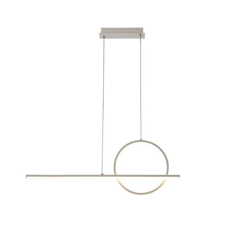 Kitesurf LED pendant lamp medium-sized with a round shape and modern lighting design in metal and plastic.