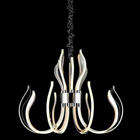Versailles chrome chandelier with 3-step dimmer with elegant design and dimming function