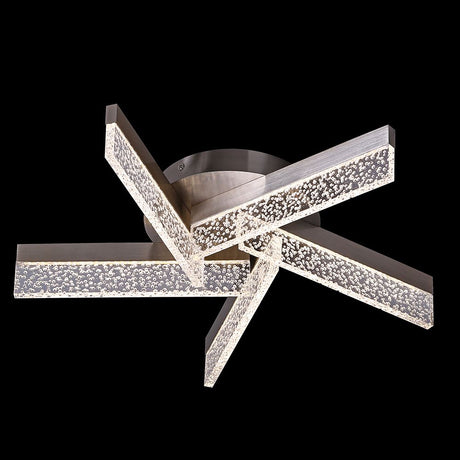 LED-Deckenlampe Chrom Burbuja mit modernem Design und einzigartiger Lichtgestaltung.