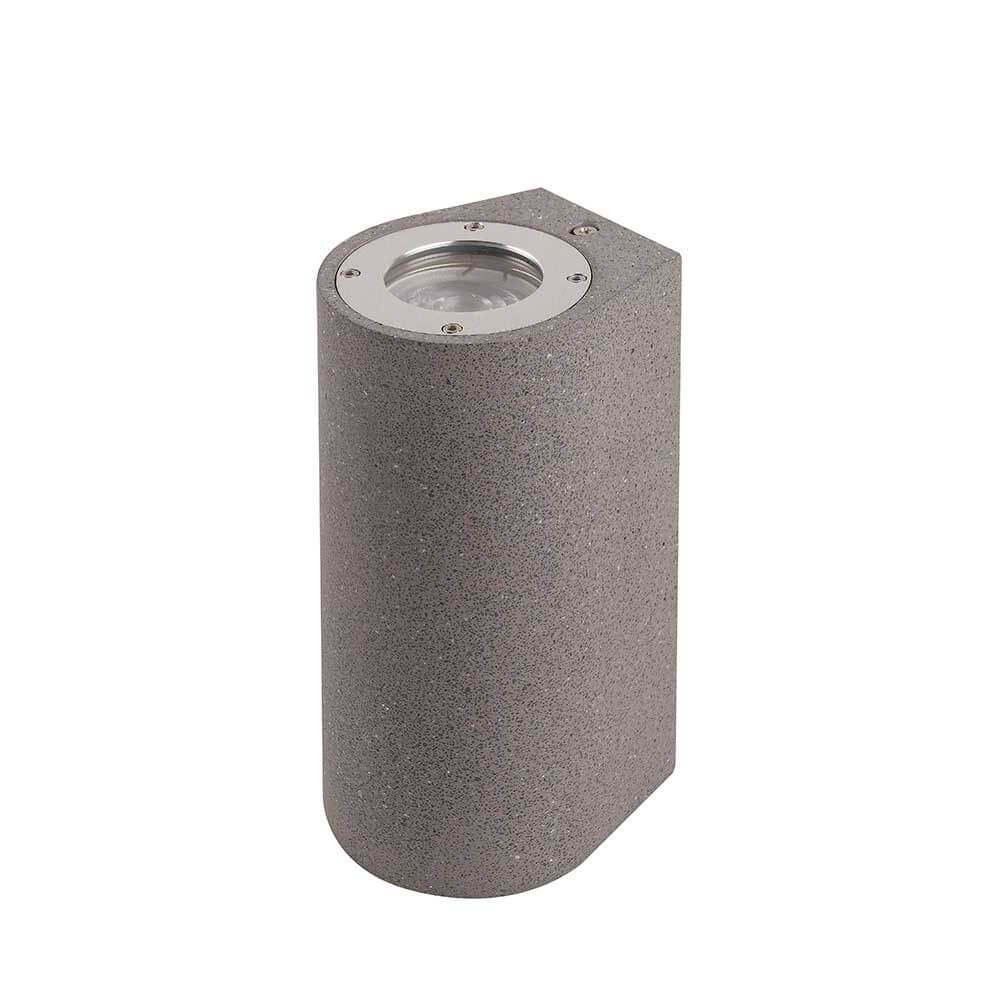 Levi Außen-Wandleuchte Rund aus Beton mit eleganter Lichtwirkung und robuster Konstruktion.