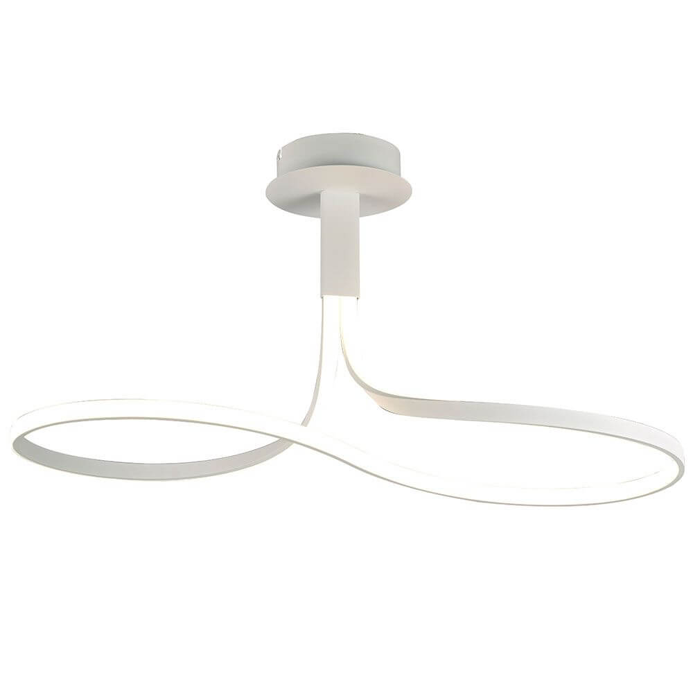 Nur LED-Deckenleuchte 40W in geschwungener Form und hochwertiger Verarbeitung für moderne Räume.