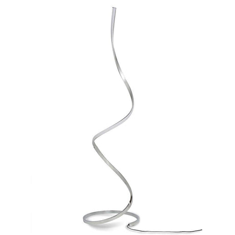 Nur Große Spiral LED floor lamp Dimmable in an elegant, curved form made of metal.