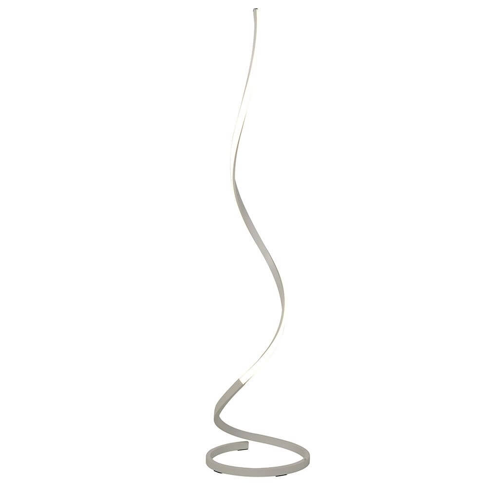 Nur Spirale LED-Stehleuchte Dimmbar Klein – geschwungene Metall-Kunststoff Stehleuchte, dimmbar, Extra Warmweiß 2800K für Flur und Wohnzimmer