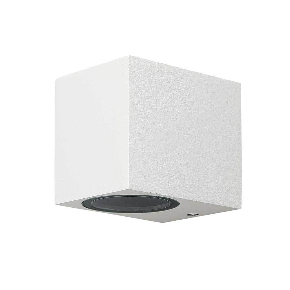 Outdoor Wandlampe Eckig Kandanchu in modernem Design mit eckiger Form und Metall, ideal für geschützte Außenbereiche.