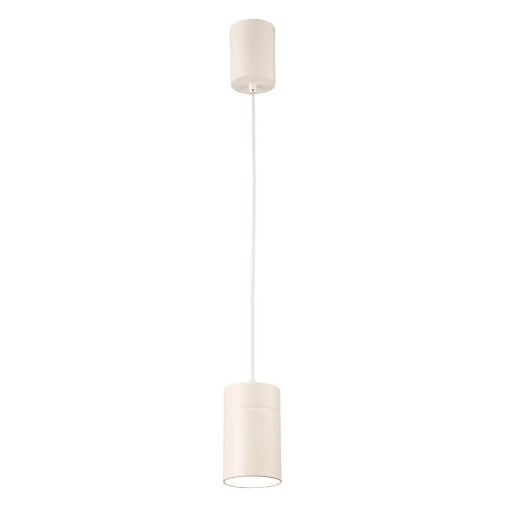Pendellampe Aruba Klein in Weiß mit runder Form und elegantem Design für Wohnzimmer und Essbereiche.