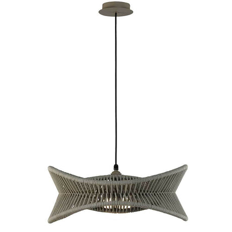 Polinesia pendant light 60cm in a modern design, round shape and beige color scheme.