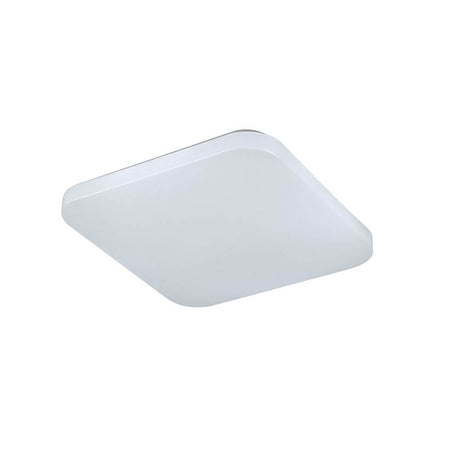 QuatroII Eckig Deckenlampe LED Klein, Weiß in eckiger Form und weißer Farbgestaltung.