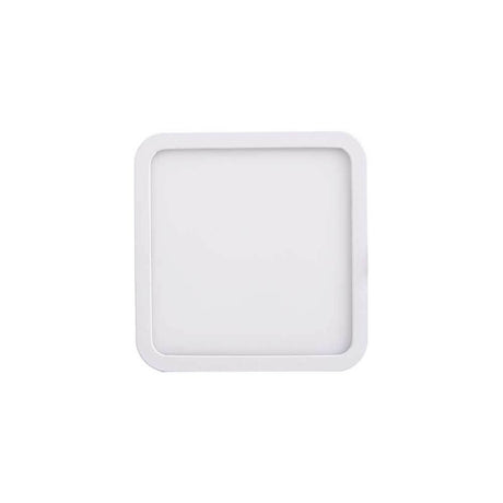 Saona plafonnier-LED-spot encastré carré Blanc mat avec une forme carrée et une finition blanc mat.