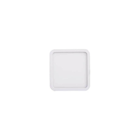 Saona plafonnier-LED-spot encastré carré Blanc mat avec une forme simple et moderne en blanc mat.