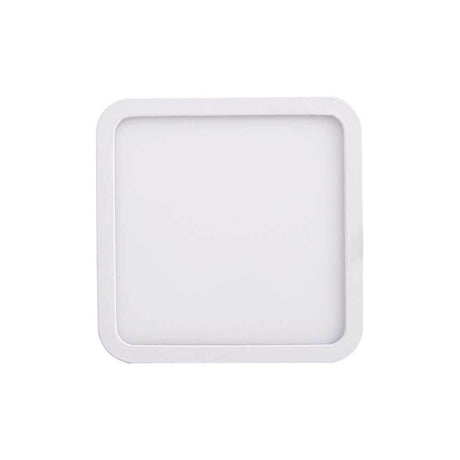 Saona plafonnier-LED-spot encastré carré Blanc mat avec une forme carrée et un design blanc mat.