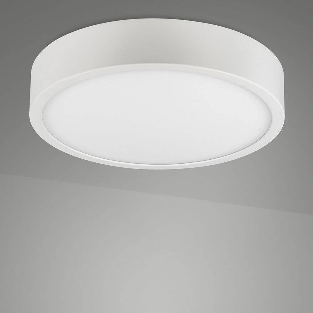 Saona Superficie runde LED-Deckenlampe Weiß-Matt in runder Form, ideal für moderne Interieurs.