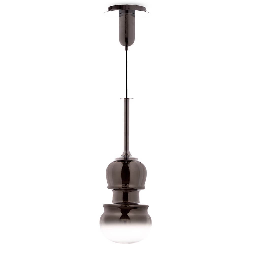 Sonata Geigen-Pendelleuchte in modernem Design aus Metall und Glas, verfügbar in stilvoller Bronze-Ausführung.
