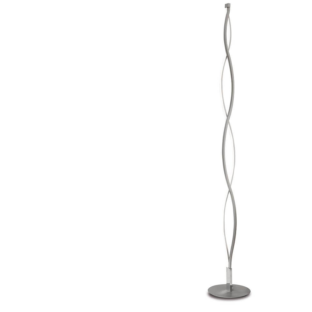 Stehleuchte LED Sahara Dimmbar lang in geschwungener Form aus Metall, ideal für stilvolle Wohnzimmer und Essbereiche.
