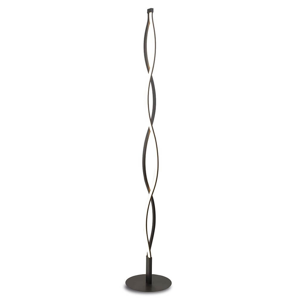Stehleuchte LED Sahara Dimmbar lang mit geschwungener Form und stilvollem Design in einem modernen Ambiente.