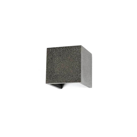 Taos Außen-LED-Wandleuchte Beton in quadratischer Form aus robustem Beton.