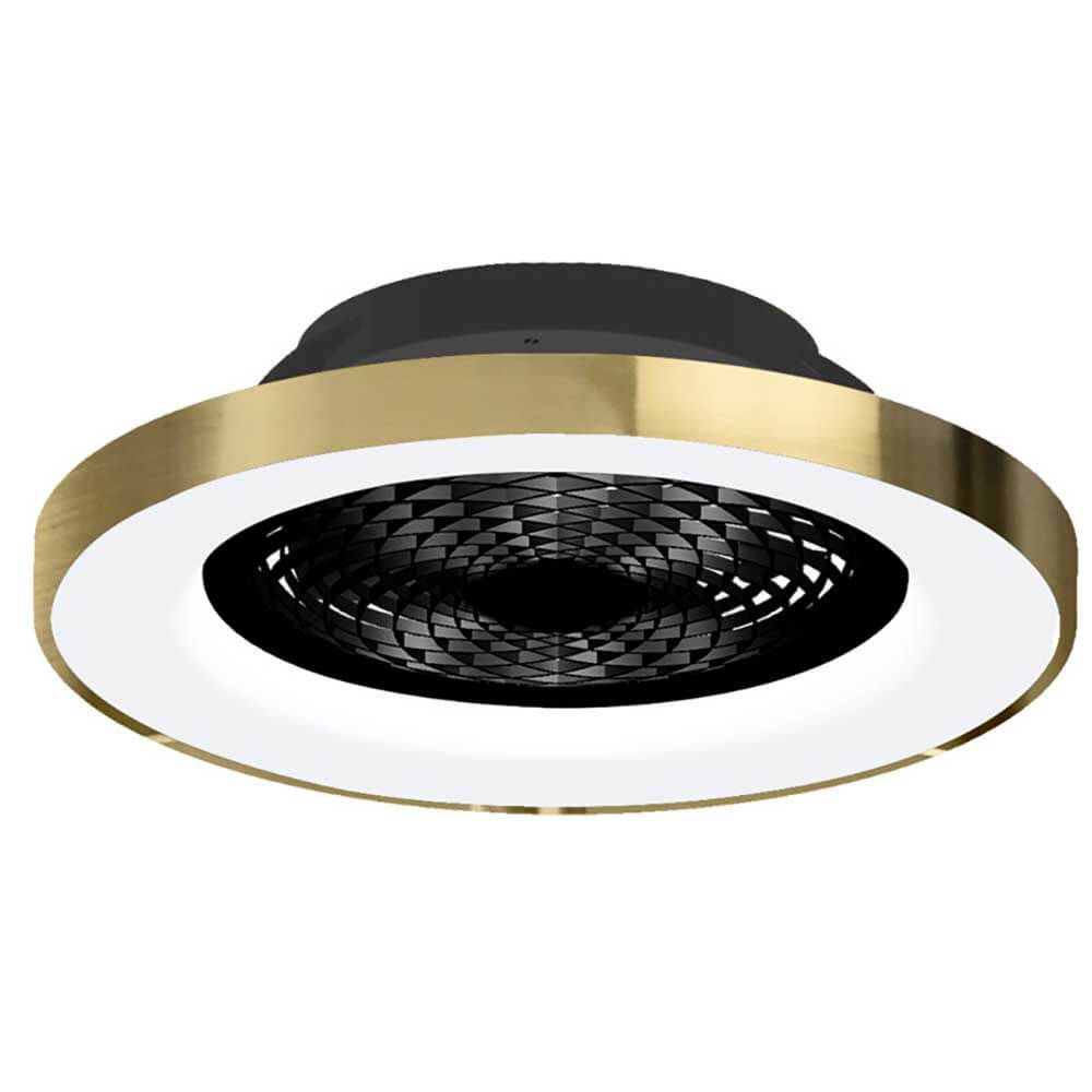 Tibet Deckenventilator mit LED Beleuchtung in modernem Design mit runder Form und hochwertigen Materialien.