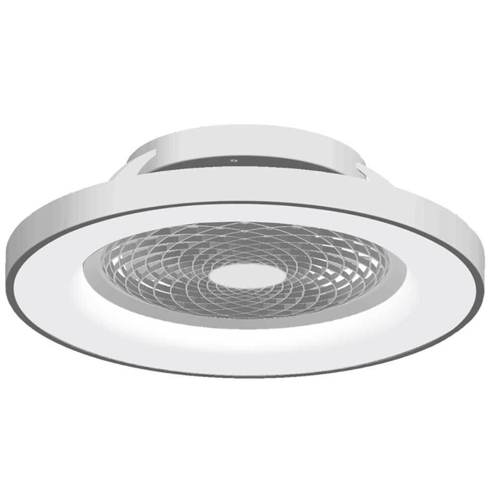 Tibet Deckenventilator mit LED Beleuchtung in modernem Design und runder Form