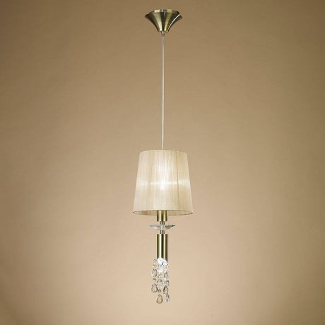 Suspension Tiffany au design moderne de forme ronde et à la finition haut de gamme, idéale pour un éclairage élégant.