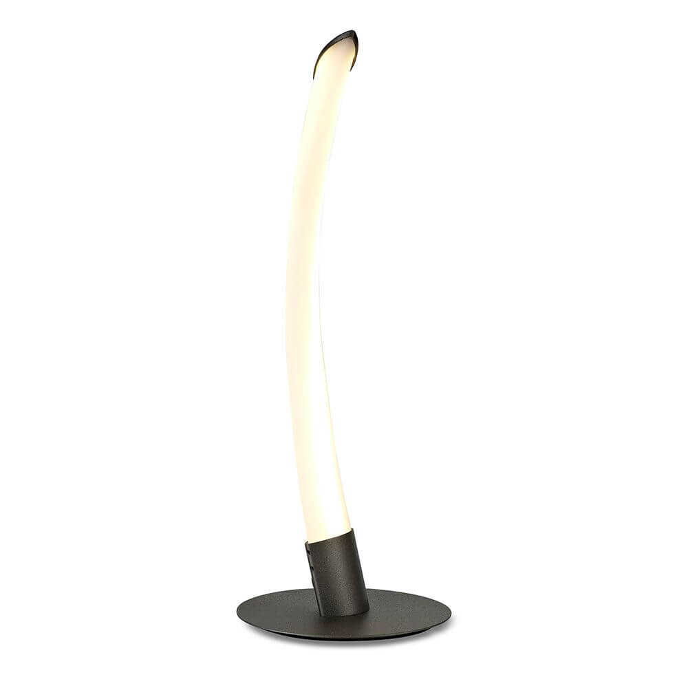 LED-Tischleuchte Armonia mit geschwungener Form und hochwertiger Verarbeitung für stilvolle Beleuchtung.