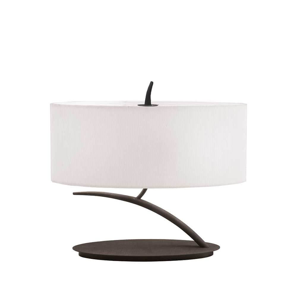 Tischleuchte Eve 2-flammige in modernem Design mit runder Form und schlichten Materialien.
