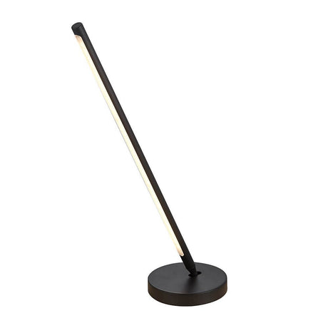 Torch LED-Tischlampe in modernem Design mit runder Basis und schlankem Leuchtengestell.