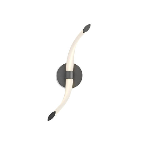 LED-wall light Armonia with a curved shape and elegant lighting effect in a modern design.