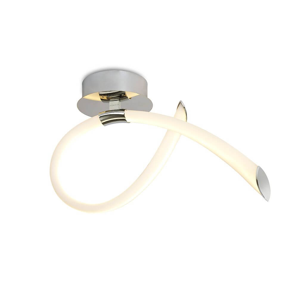 LED-Wandleuchte Schleife Armonia in modernem Design mit geschwungener Form und hochwertiger Verarbeitung.