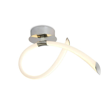 LED-Wandleuchte Schleife Armonia in modernem Design mit geschwungener Form und hochwertiger Verarbeitung.