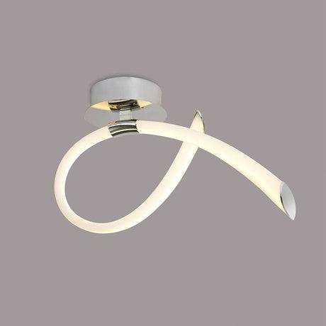 LED-Wandleuchte Schleife Armonia mit geschwungenem Design in modernem Stil.
