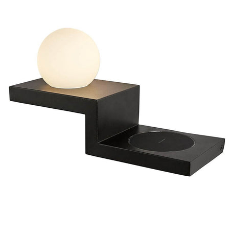 Zanzibar Stufen Kugel-LED-Wandleuchte mit Ladegerät in modernem Design und hochwertiger Verarbeitung.